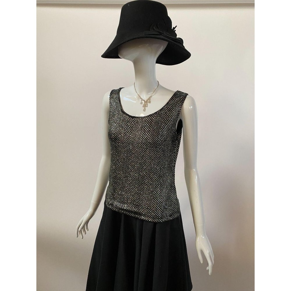 Xscape Sz Small Glitter Top Style# 3356